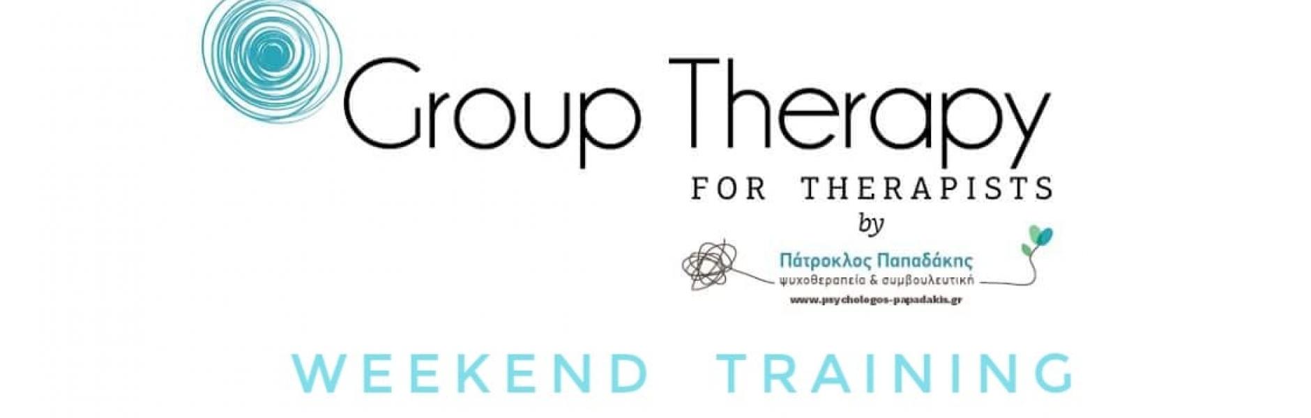 Group Therapy for Therapists: Weekend Training